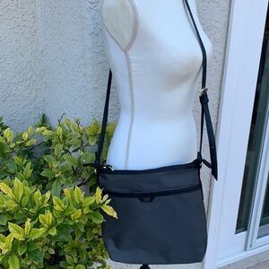 Tutilo Grey Nylon Crossbody Purse w Small Pouch